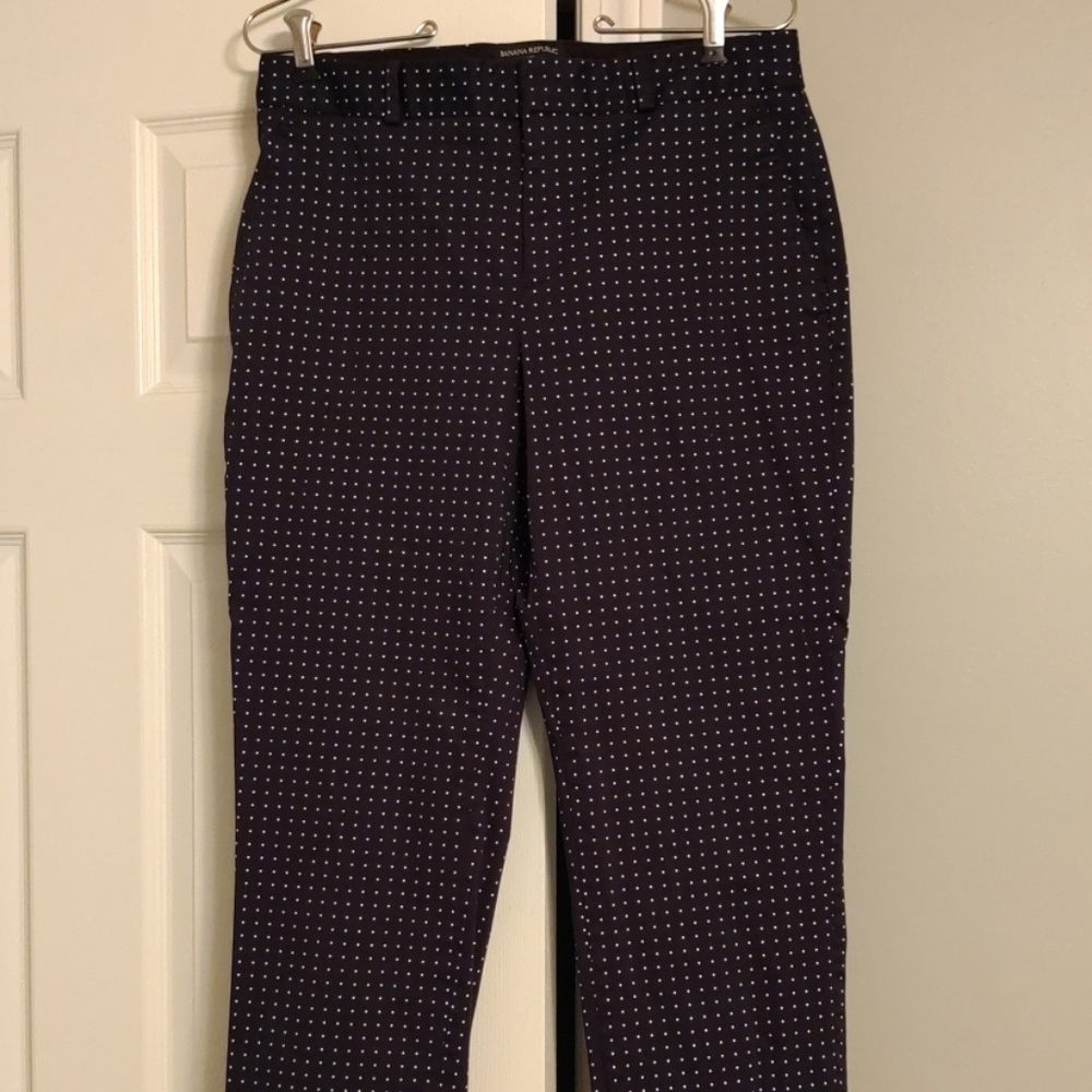 Banana Republic Ryan Fit Pants Sz 4 Navy, Curvy